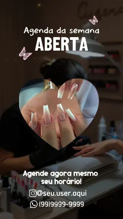 Agenda aberta unhas