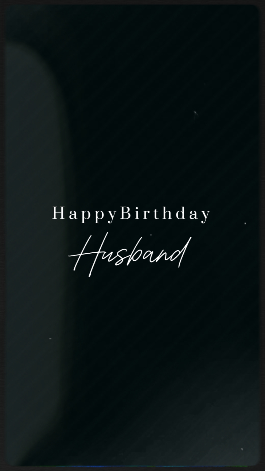 Husband's Birthday 
