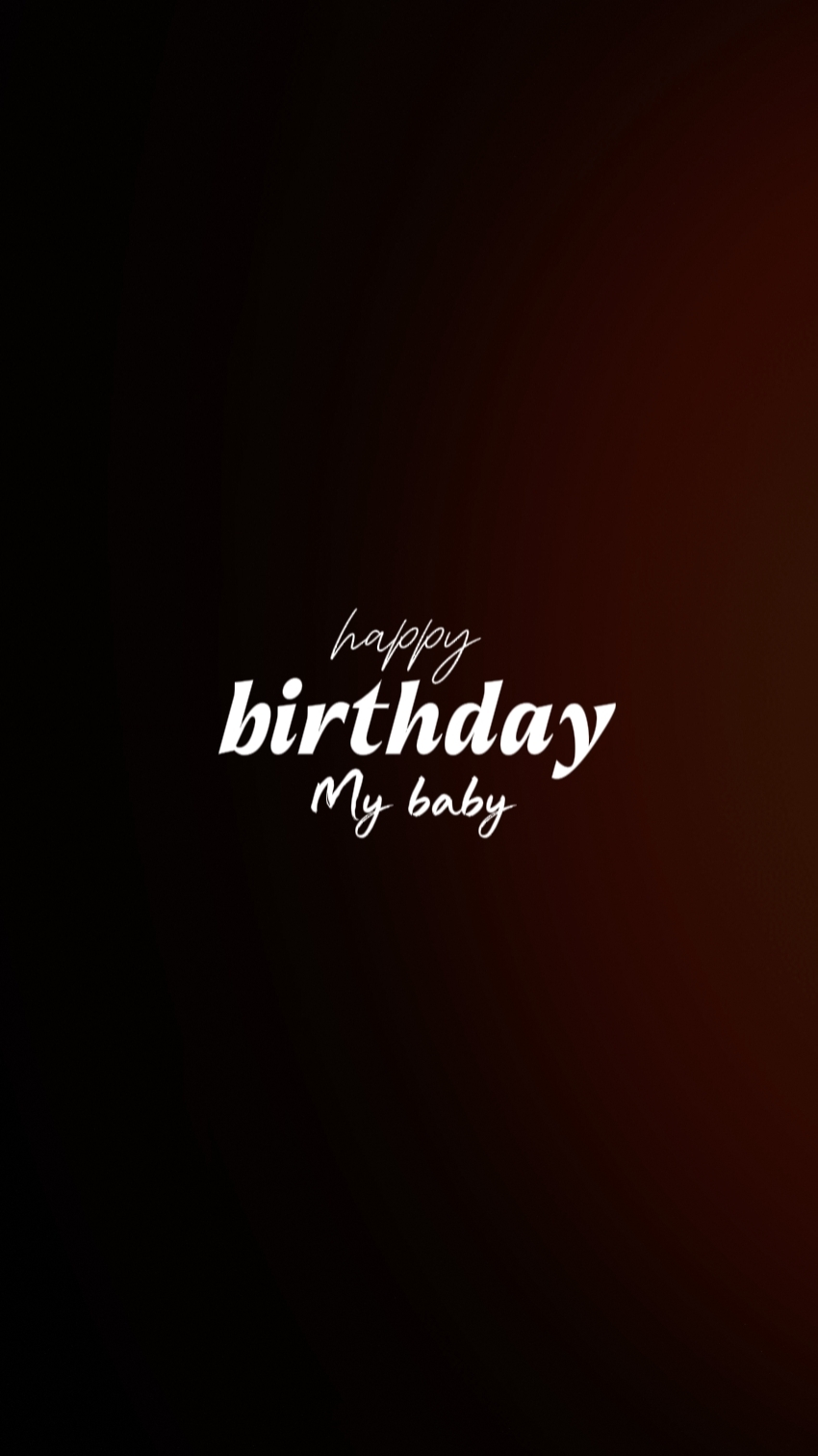 birthday my baby 