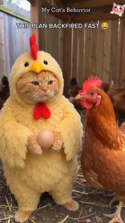 Lustige Katze. 