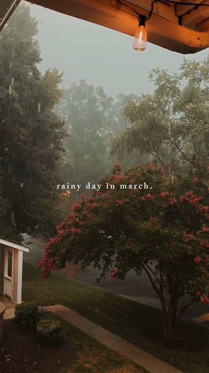 rainy day in march