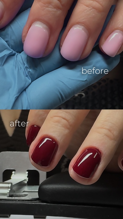Unha antes / depois