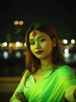 Cinematic Color-Flash Portrait