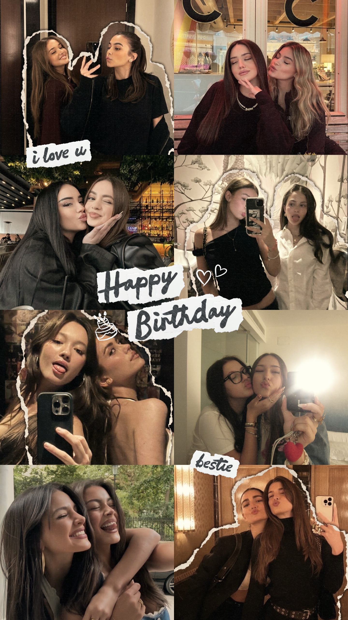 birthday collage