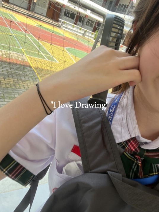 "Eu amo desenhar"