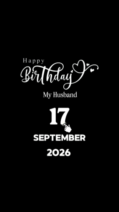 HBD Suami 17 Sept