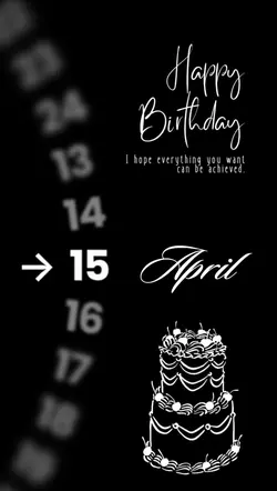 hbd 15 April 2026
