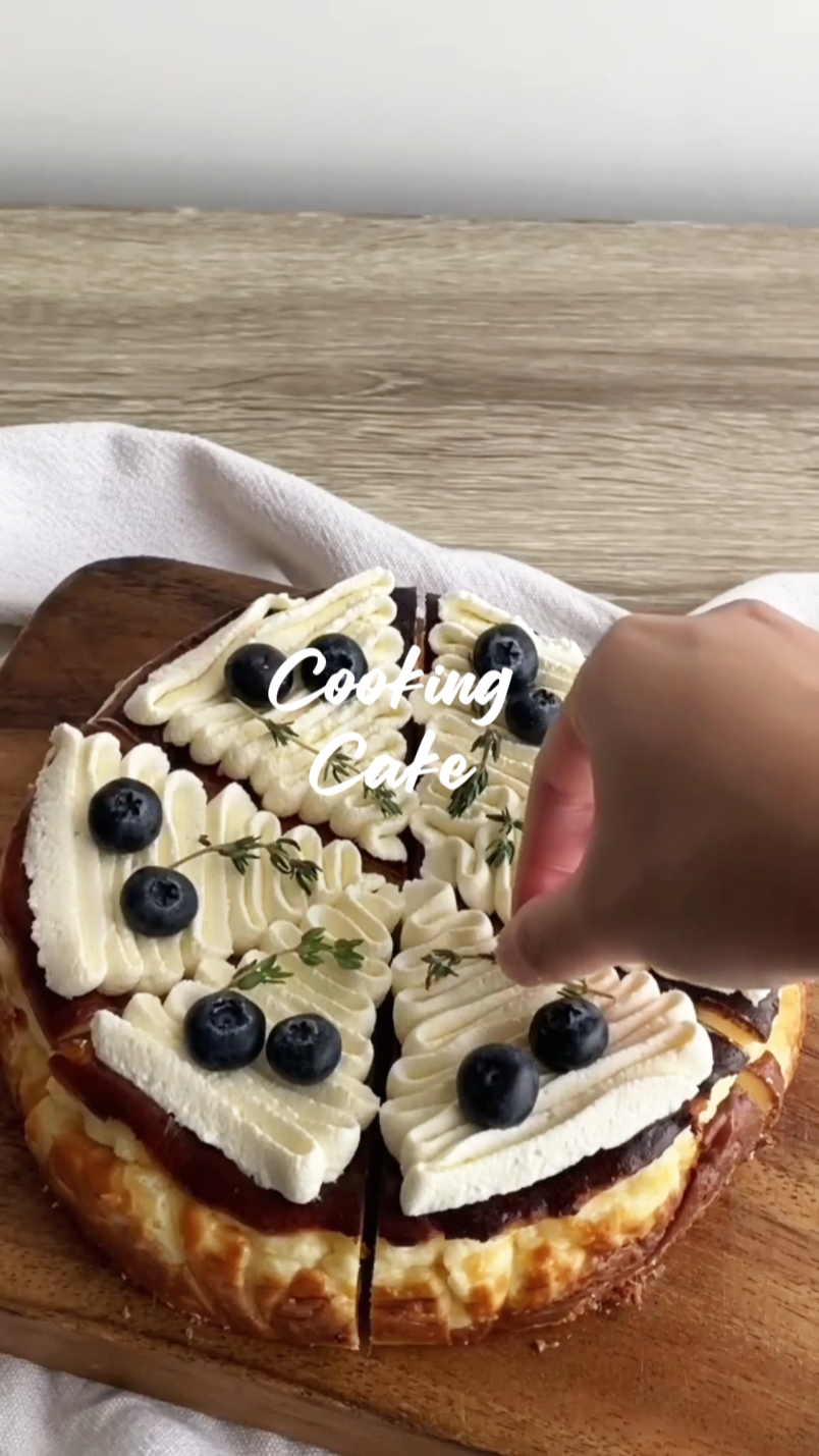 cooking cake 