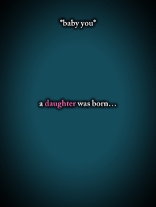 a daughter was born