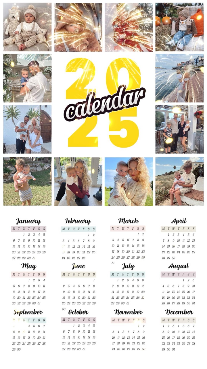 Calendar 2025 family