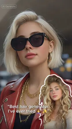blonde short bob