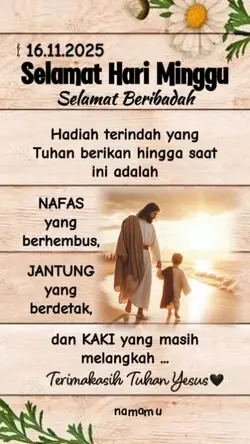Selamat hari Minggu 