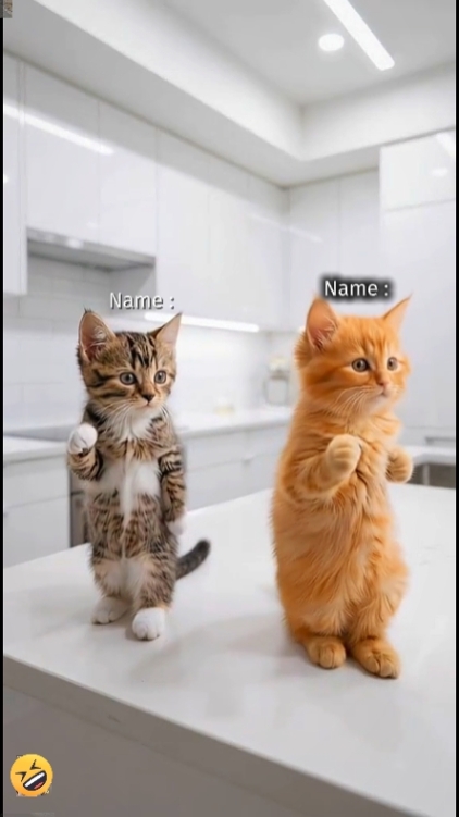재미있는 고양이. 