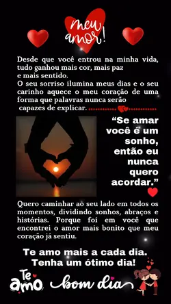 Bom dia, meu amor!