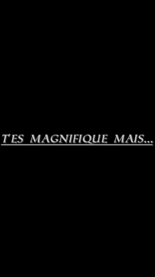 T 'es magnifique mais
