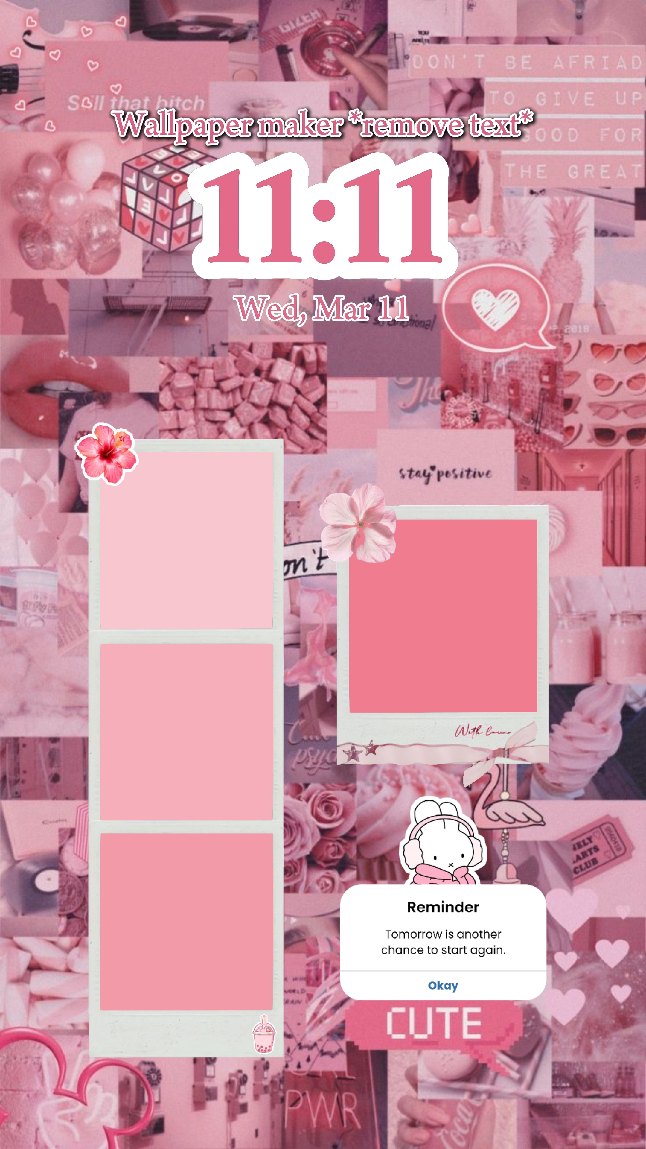wallpaper merah muda