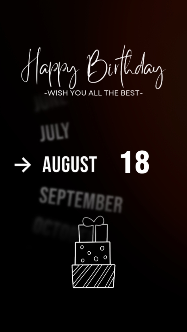 18 August Birthday 