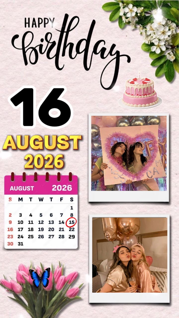 HBD 16 August 2026