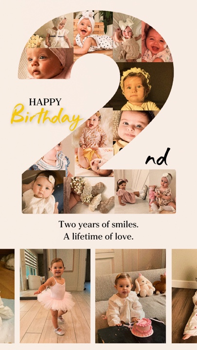 Feliz 2º aniversário 