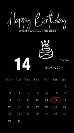birthday 14 March