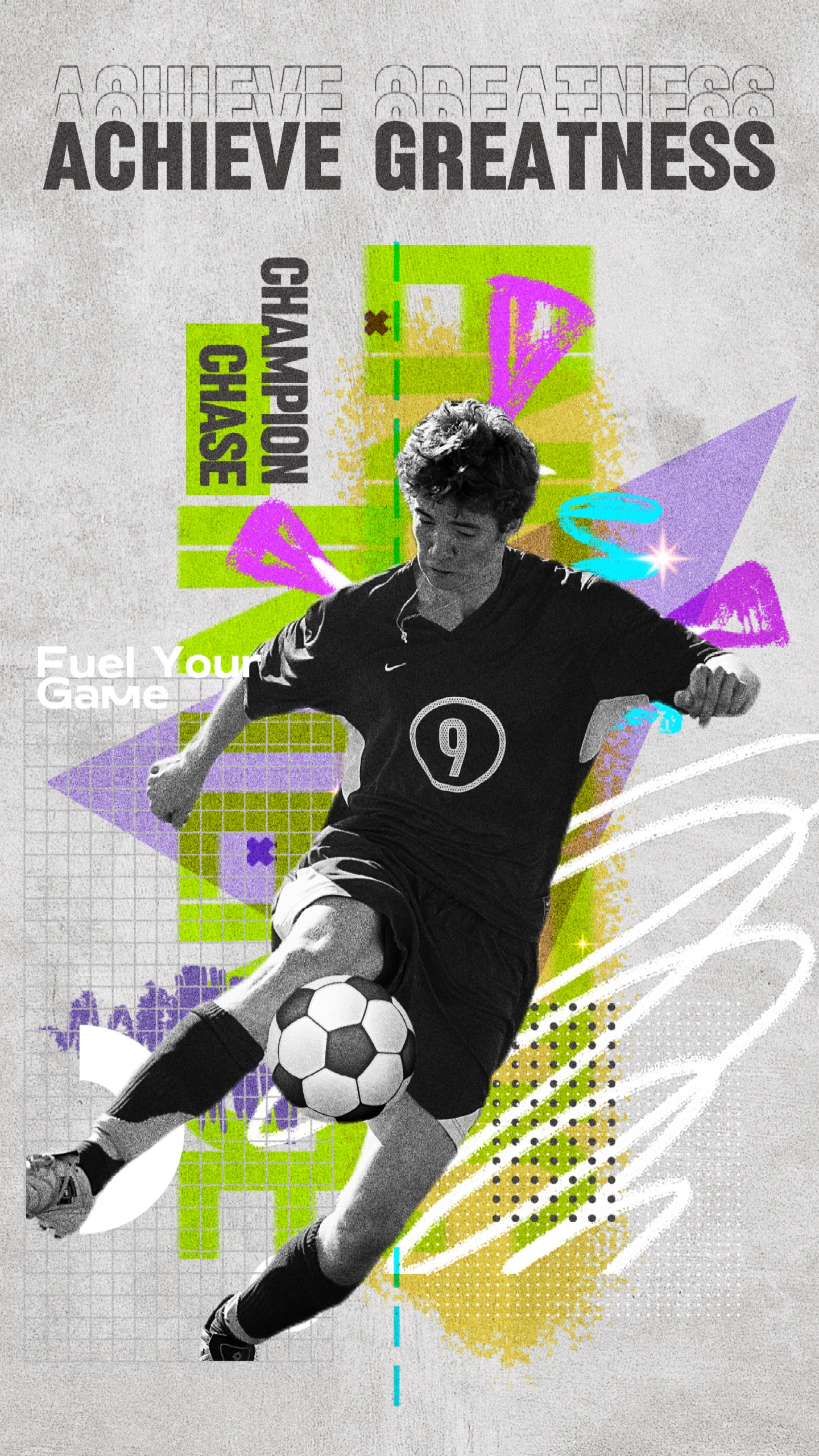 Tema de Fútbol Promoción de Plantillas de la Industria Deportiva