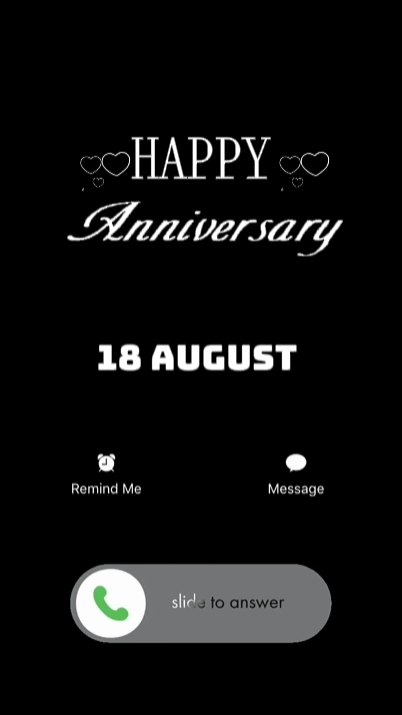 ANNIV CALL 18 AUG 
