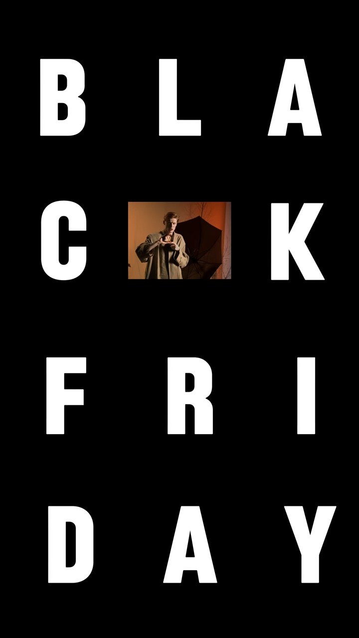 Black Friday Strong Effect Visual Fashion Time Limitadong Diskwento 