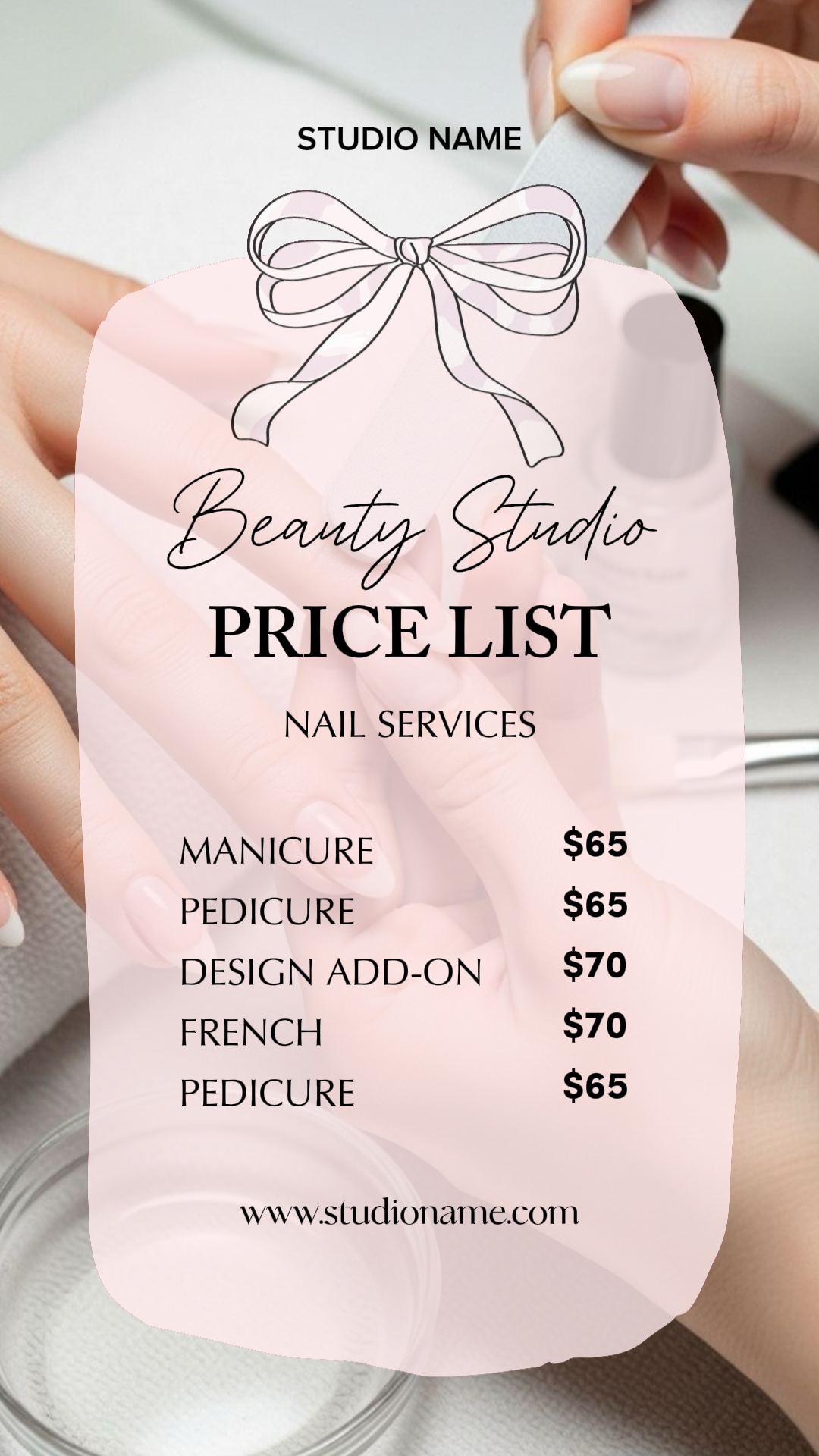 LISTE DE PRIX NAIL ART
