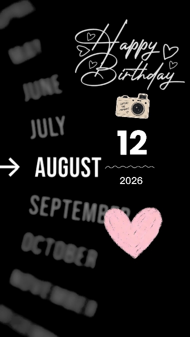 Hbd dia 12 de agosto 