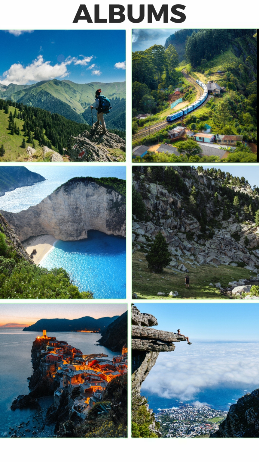 Exibe Belas Paisagens Estilo Tiktok