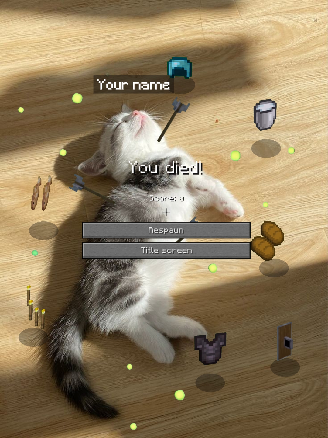 You died minecraft 