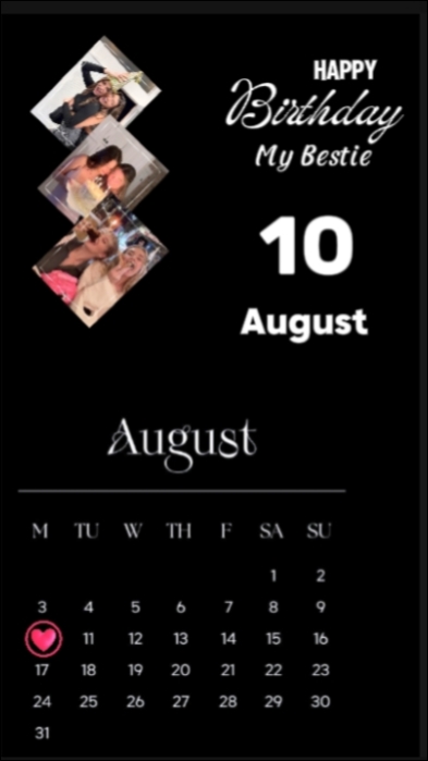 HBD Bestie 10 de agosto