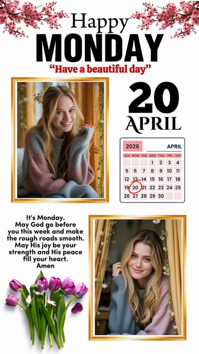 Monday 20 April 2026