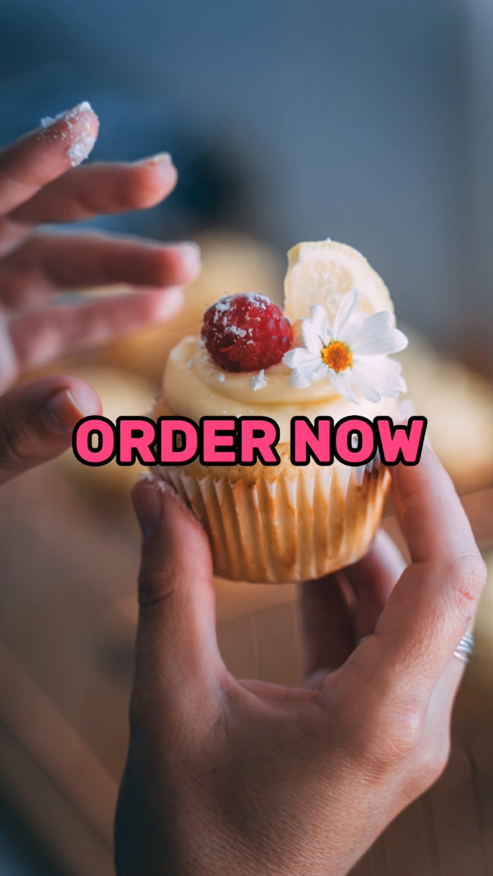 展示甜蜜蛋糕TikTok风格轻盈轻松打开