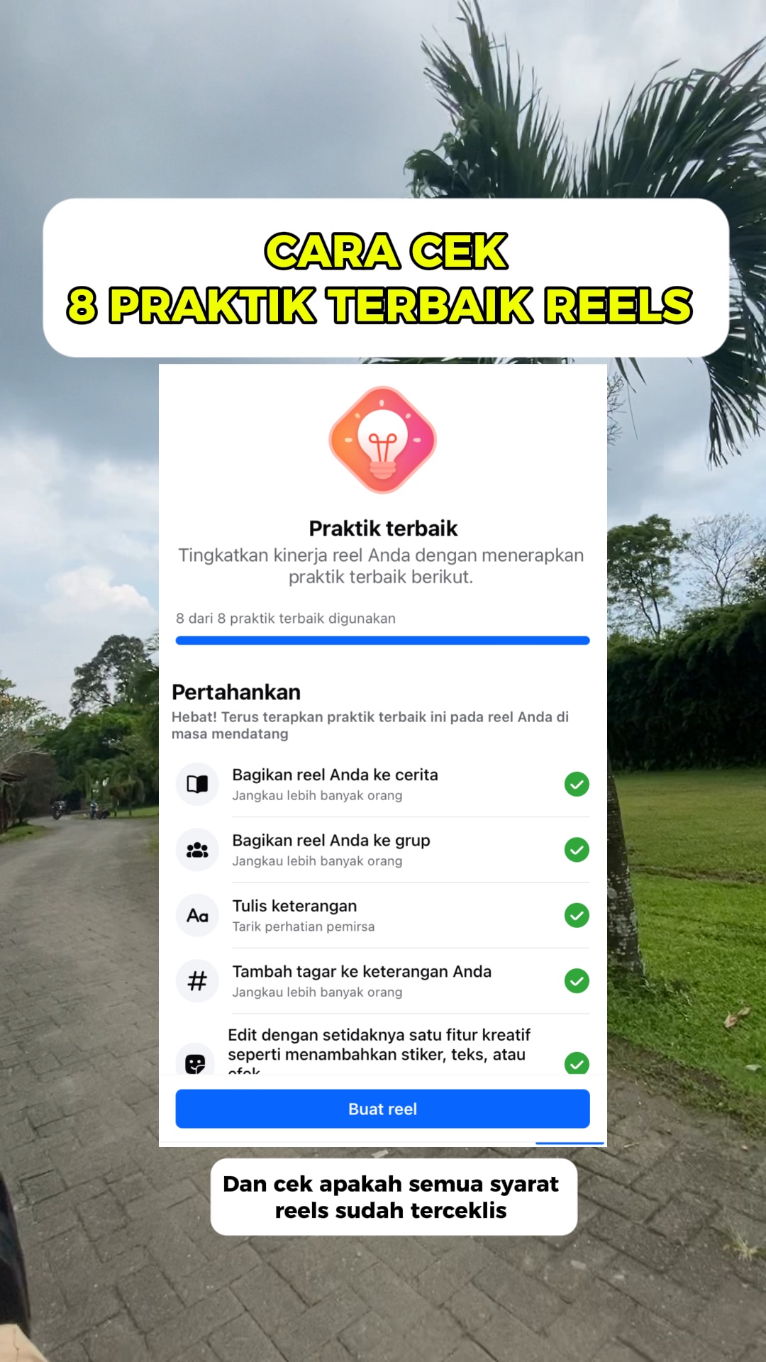 8 carretes de práctica 