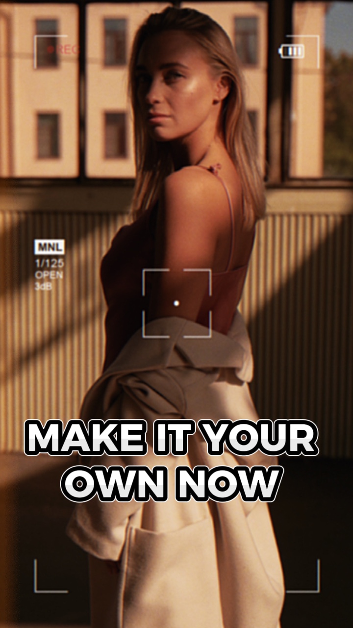 TikTok Tarzında Kadın Modası Retro Ekran Rekreasyonu