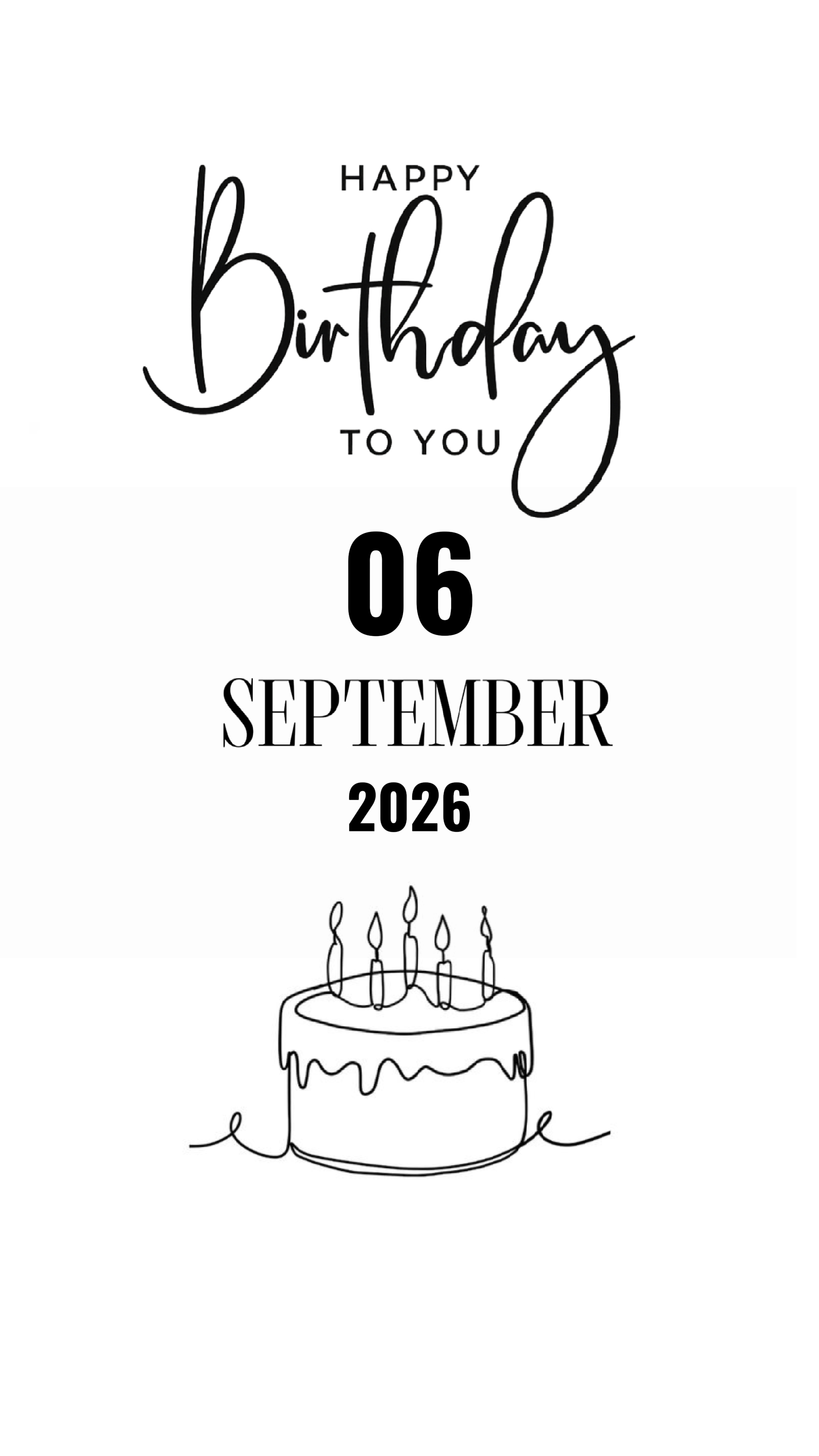 Geburtstag 06 Sept