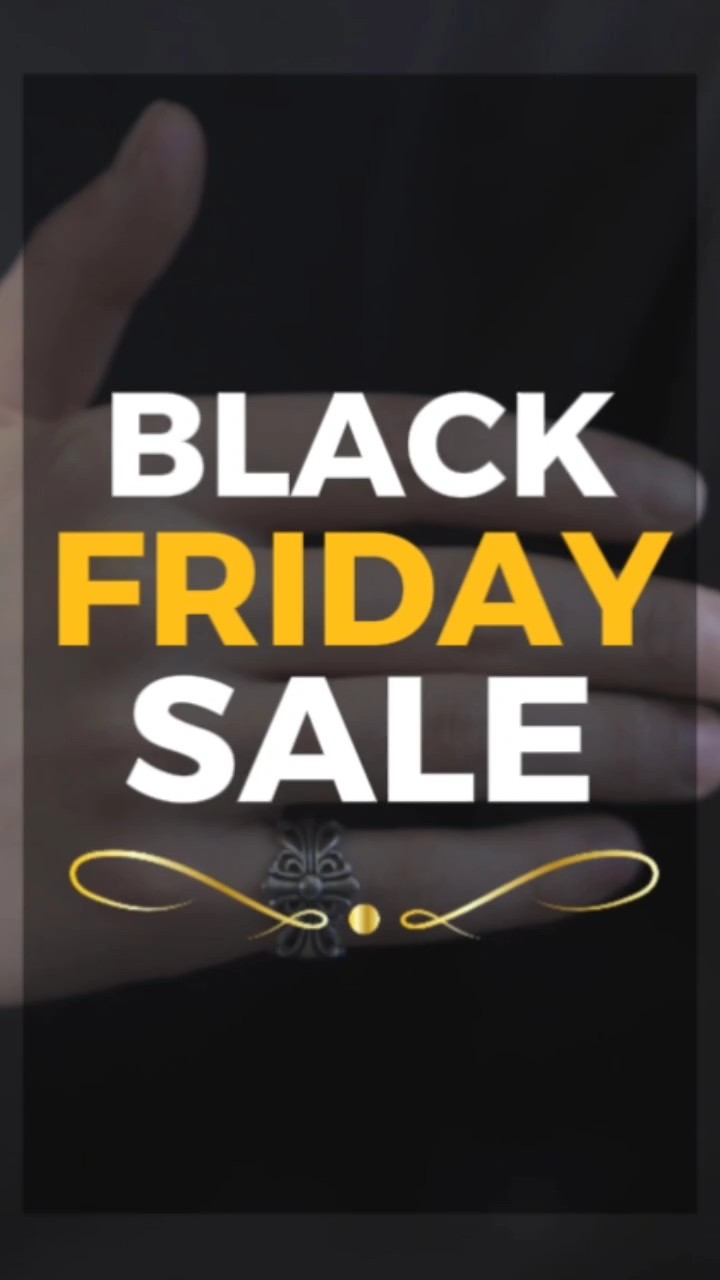 Exhibición de productos de joyería Viernes negro especial en minimalista 