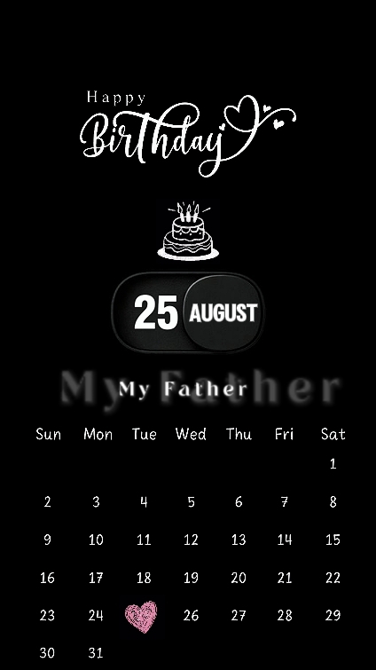 Selamat ulang tahun ayah 25 Agustus 