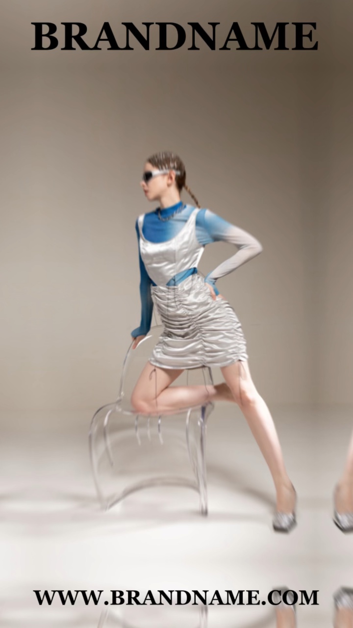 Roupas Exibição Do Produto Luz Fácil Aberto Estilo Tiktok