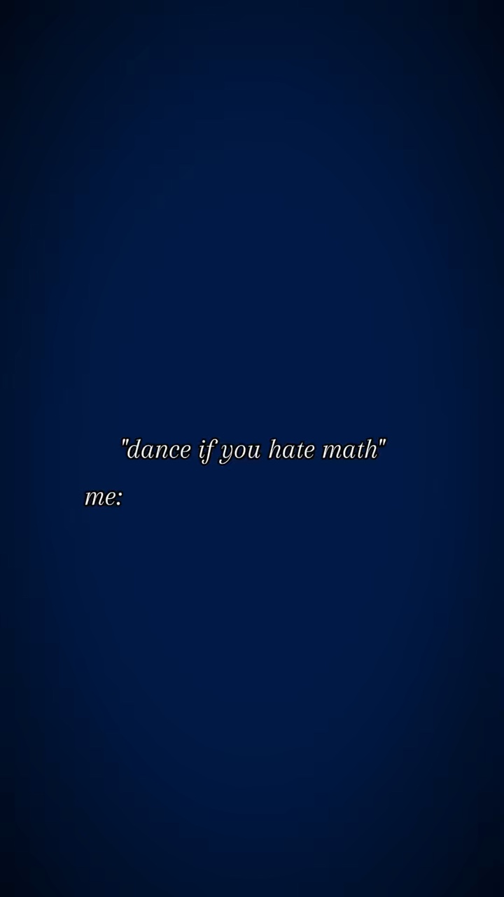 Dance se você odeia matemática