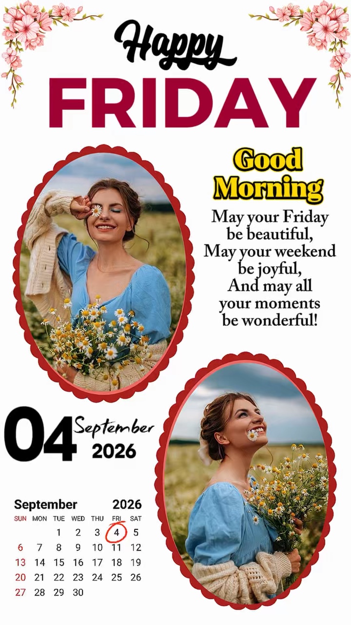 Friday 4 Sept 2026
