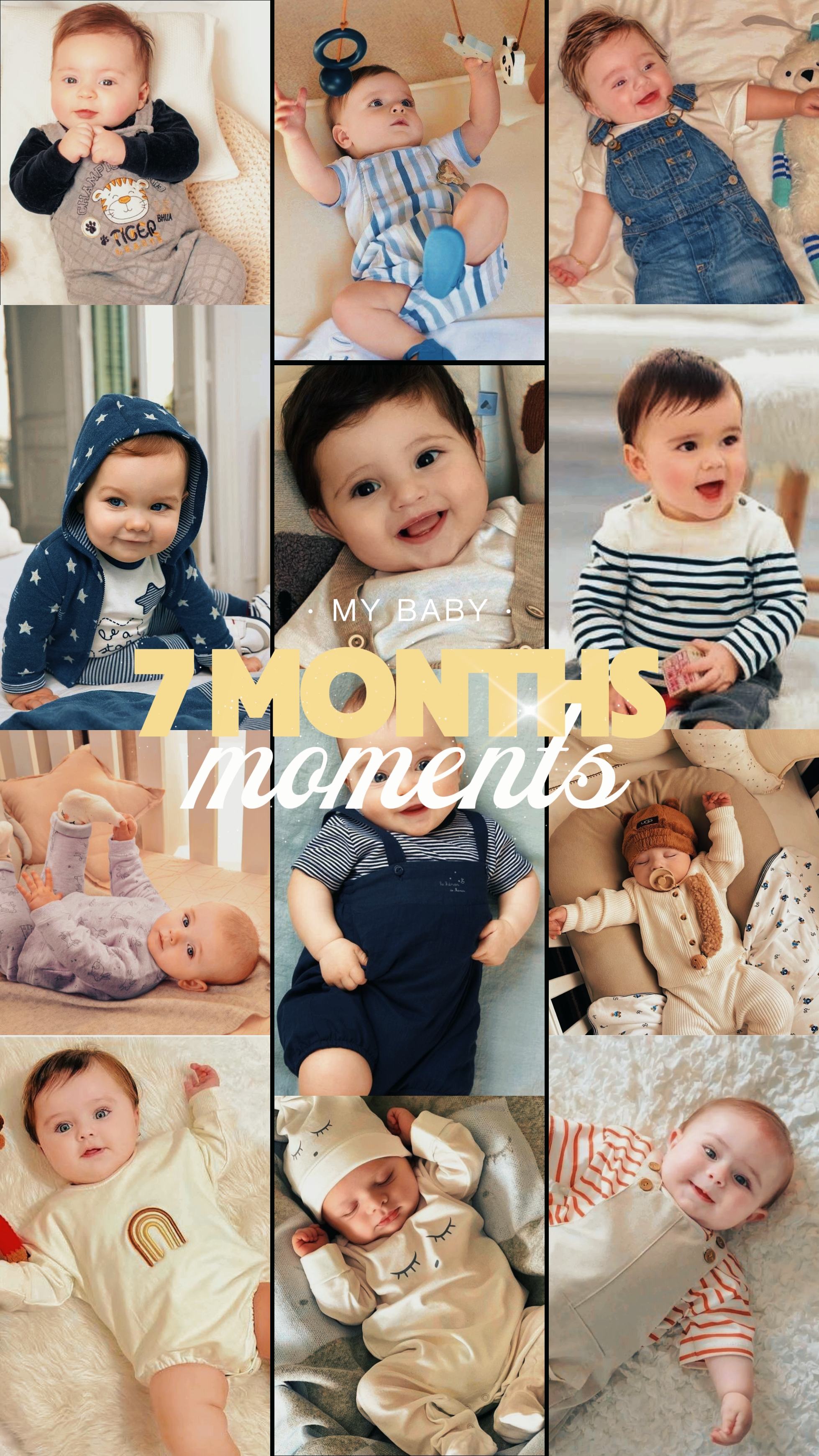Momento del bebé de 7 meses
