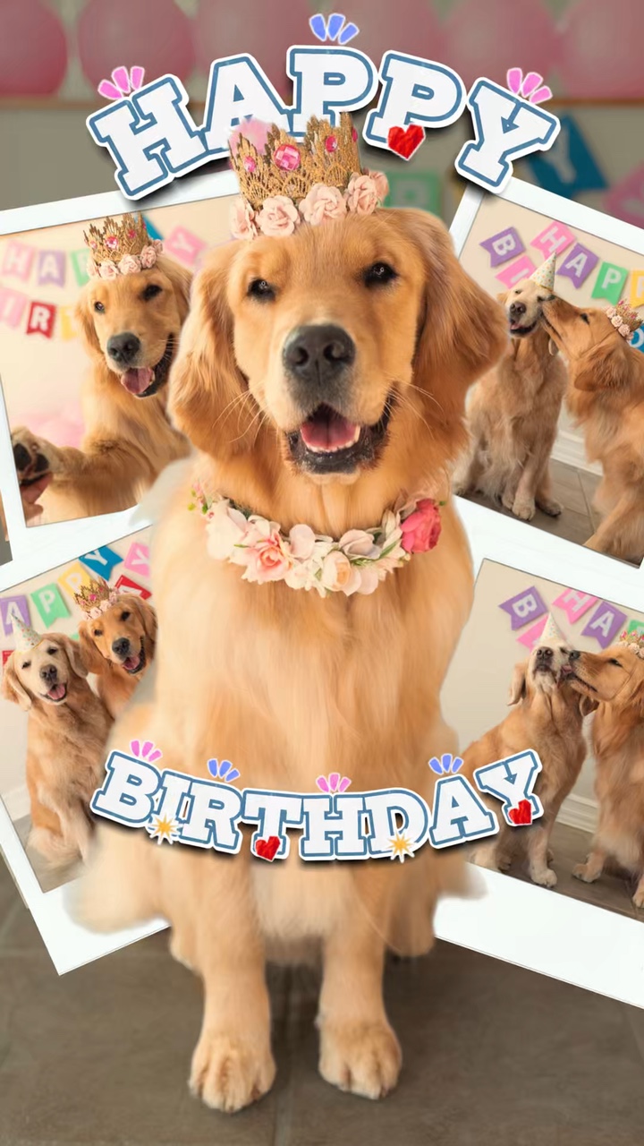 Geburtstag mein Hund