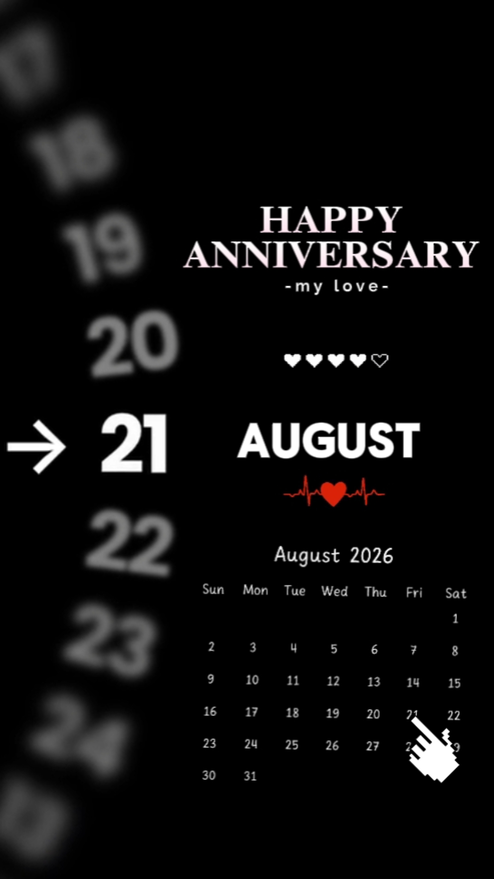 21. AUGUST BDAY LIEBE 