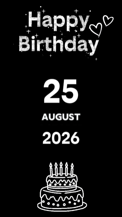 August 25th Birthday