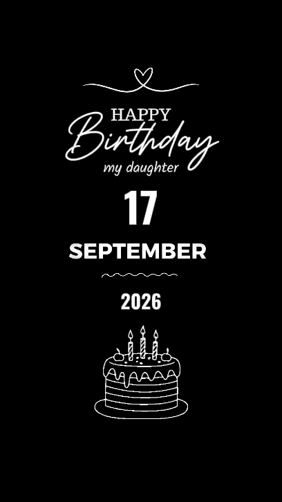 daughter's birthday