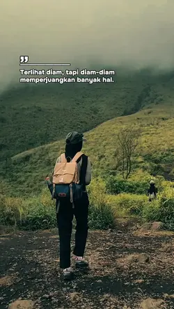 Terlihat diam