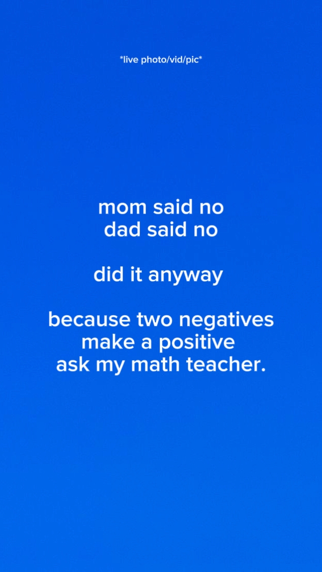 Mãe disse pai disse não
