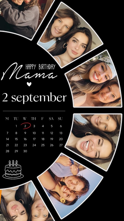 FELIZ CUMPLEAÑOS A MI MAMÁ SEP 2